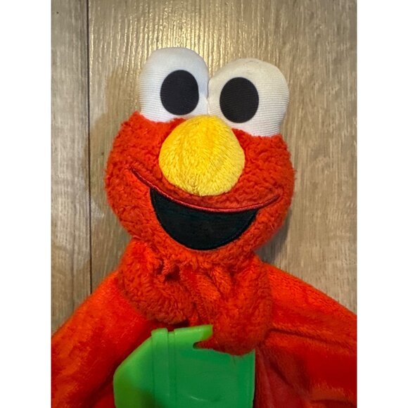 Sesame Street & Bright Starts Elmo Baby Lovey Blanket With Teether - Picture 2 of 8